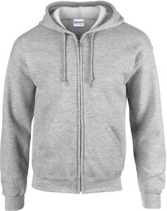 Gildan GI18600 - Heavy Blend Adult Full Zip Hooded Sweatshirt Sport Grey