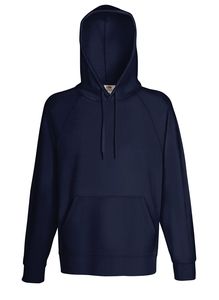 Fruit of the Loom 62-140-0 - Lightweight Hooded Sweat Deep Navy