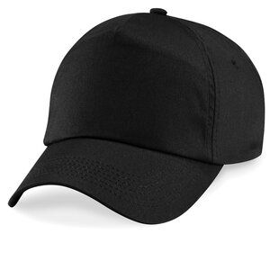 Beechfield B10b - Children's 5 Panel Cap 100% cotton Black