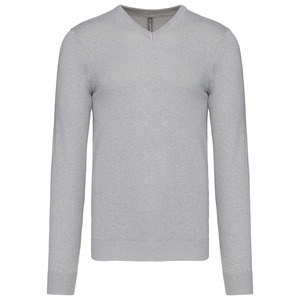 Kariban K965 - MEN'S V-NECK JUMPER Mixed Grey