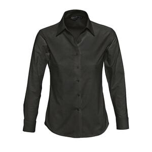 SOL'S 16020 - Embassy Long Sleeve Oxford Women's Shirt Black