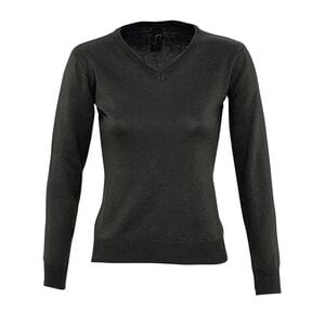 SOL'S 90010 - Galaxy Women V Neck Sweater Black