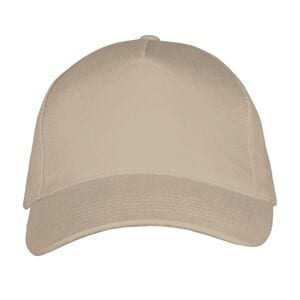 SOL'S 00594 - LONG BEACH Five Panel Cap Beige