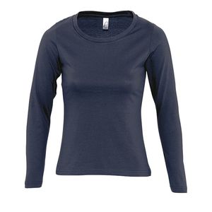 SOL'S 11425 - MAJESTIC Women's Round Neck Long Sleeve T Shirt Navy