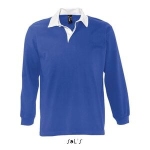 SOL'S 11313 - Men's Two-Coloured Rugby Polo Shirt Pack Royal blue