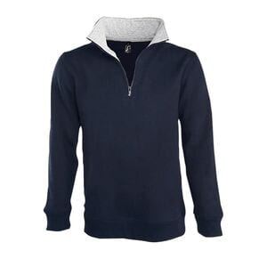 SOL'S 47300 - SCOTT Men's Trucker Neck Sweatshirt (1/4 Zip) French marine