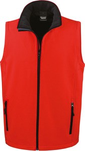 Result R232M - Core Printable Softshell Bodywarmer Red / Black