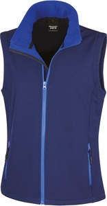 Result R232F - Core Ladies Printable Softshell Bodywarmer Navy/ Royal