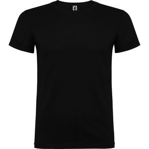 Roly CA6554 - BEAGLE Short-sleeve t-shirt with double layer crew neck in elastane Black