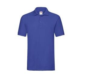 Fruit of the Loom SC385 - Men's Premium 100% Cotton Polo Shirt Royal Blue