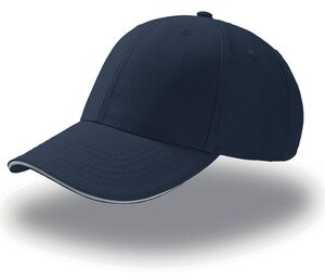 Atlantis AT094 - 6-panel cap with sandwich visor Navy/White