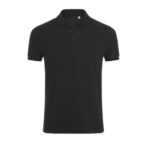 SOL'S 01708 - PHOENIX MEN Cotton Elastane Polo Shirt Black