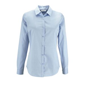 SOL'S 02103 - BRODY WOMEN Herringbone Shirt Sky Blue