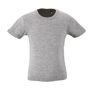 SOL'S 02078 - Milo Kids Kids Round Neck Short Sleeve T Shirt Mixed Grey