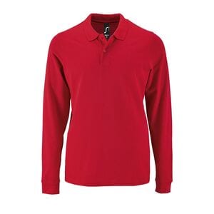 SOL'S 02087 - Perfect Lsl Men Long Sleeve Piqué Polo Shirt Red
