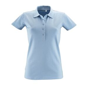 SOL'S 01709 - PHOENIX WOMEN Cotton Elastane Polo Shirt Sky Blue