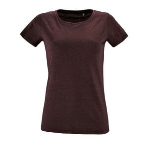SOL'S 02758 - Regent Fit Women Round Collar Fitted T Shirt Heather oxblood