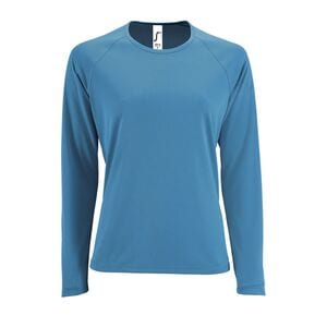 SOL'S 02072 - Sporty Lsl Women Long Sleeve Sports T Shirt Aqua