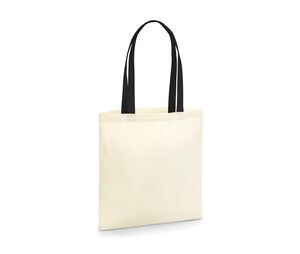 Westford mill W801C - Earthaware™ Organic Bag For Life - Contrast Handles Natural/Black