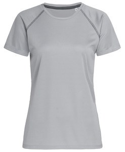 Stedman STE8130 - ACTIVE Team Raglan Women's Round Neck T-Shirt Silver Grey