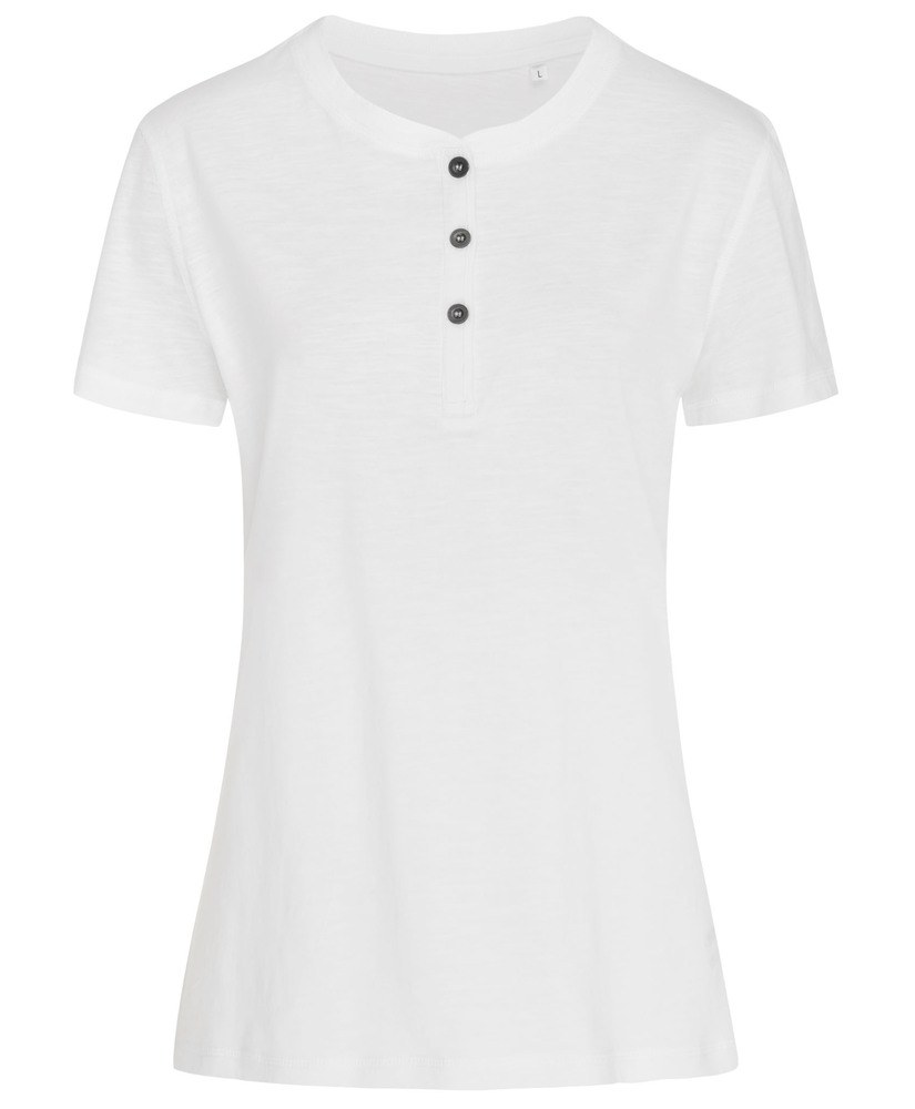 Stedman STE9530 - Sharon ss women's round neck t-shirt with buttons