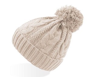 Atlantis AT136 - Vogue Cable Beanie Stone