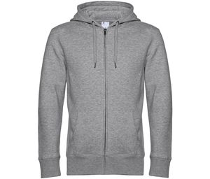 B&C BCU03K - King zipped hood Heather Grey