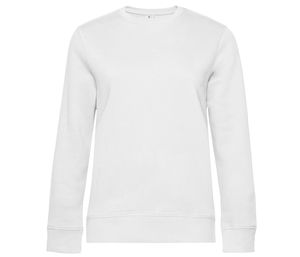 B&C BCW01Q - Straight Sleeve Sweatshirt 280 QUEEN White