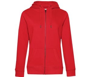 B&C BCW03Q - Zipped Hoodie QUEEN Red