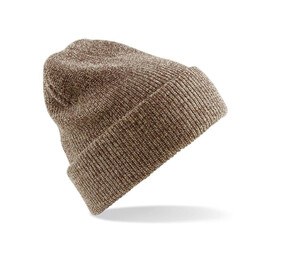 Beechfield BF425 - Vintage beanie with cuff Heather Oatmeal