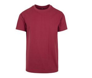 Build Your Brand BY004 - Round neck t-shirt Burgundy