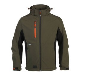 Herock HK175 - Softshell Trystan jacket Dark Khaki/Black