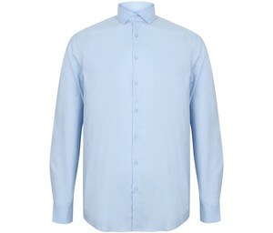 HENBURY HY532 - MEN'S LONG SLEEVED STRETCH SHIRT Light Blue