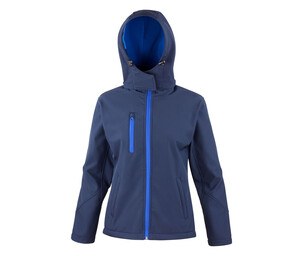 Result RS23F - Ladies' Performance Hooded Jacket Navy/ Royal