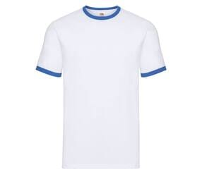 Fruit of the Loom SC245 - Ringer Mens T-Shirt 100% Cotton