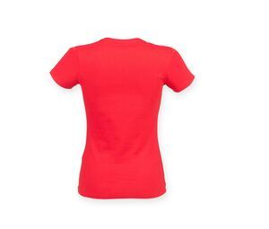 Skinnifit SK121 - Women's stretch cotton T-shirt Bright Red