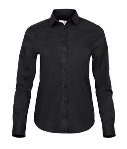 Tee Jays TJ4025 - Womens stretch luxury shirt Black