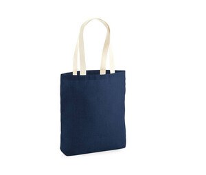 Westford mill WM455 - Burlap shopping bag Navy / Natural