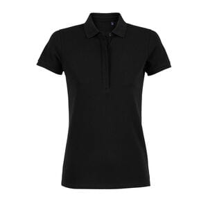 NEOBLU 03189 - Owen Women Piqué Polo Shirt With Concealed Placket Deep Black