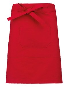 Kariban K899 - Mid-length polycotton apron Red