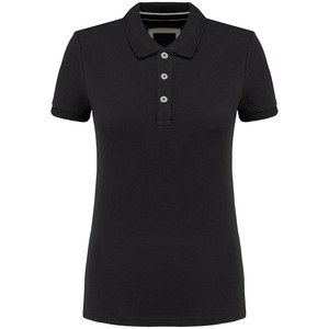 Kariban KV2207 - Women's short-sleeved vintage polo shirt Vintage Charcoal