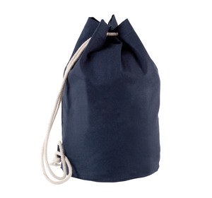 Kimood KI0629 - Cotton sailor bag with drawstring Navy