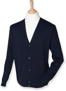 Henbury H722 - Men's Cardigan Navy