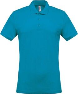 Kariban K254 - Men's short-sleeved piqué polo shirt Tropical Blue