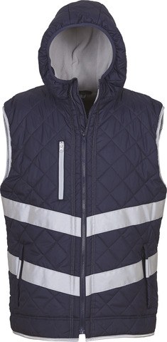 Yoko YHV007 - Hi-Vis Kensington hoodied gilet