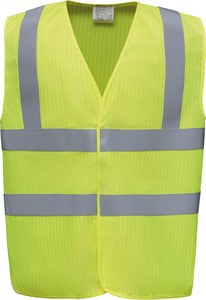 Yoko YHVW100ASFR - High Visibility, Anti-Static And Flame Retardant Gilet Hi Vis Yellow