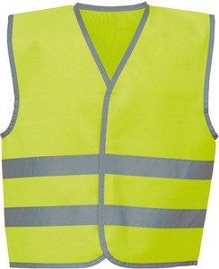 Yoko YHVW102CH - Gilet with Reflective Hem & Strips Hi Vis Yellow