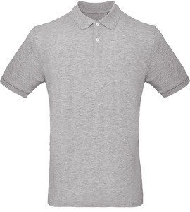 B&C CGPM430 - Men's organic polo shirt Heather Grey
