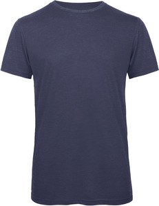 B&C CGTM055 - Men's Triblend Round Neck T-Shirt Heather Navy