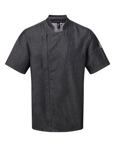 Premier PR906 - Chef's jacket "Zip close" Black Denim